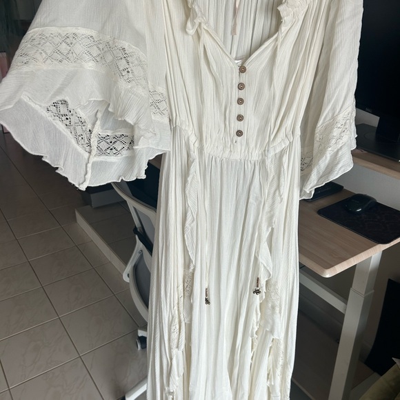 Free People Ivory Beach Bliss Maxi Dress, size XS - Picture 7 of 12